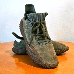 Very Lightly Worn - ADIDAS KAMANDA - Olive Green Athletic Shoes, Size 9.5